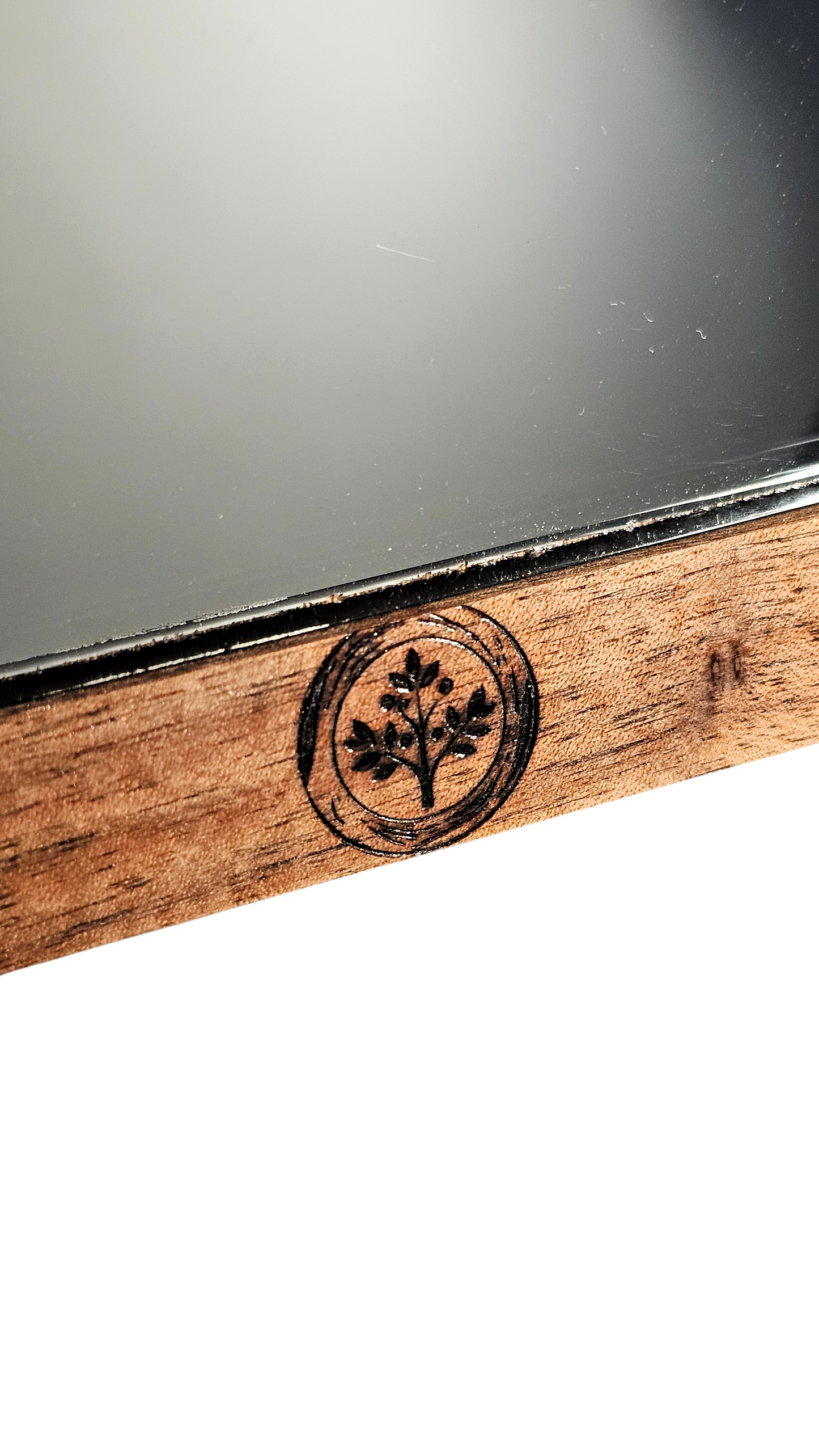 Espejo Mágico Hecho en Nogal LED