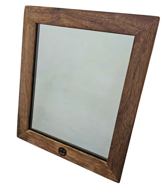 Espejo Mágico Hecho en Nogal LED